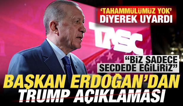 Erdoğan'dan son dakika Trump açıklaması! 
