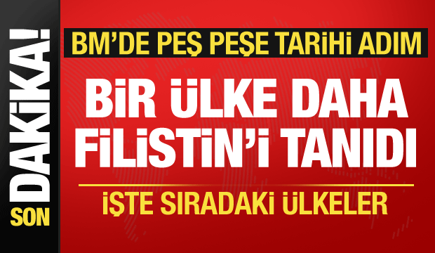BM'de peş peşe tarihi adım! Slovenya da Filistin'i tanıdı