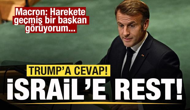 Macron’dan son dakika açıklaması! İsrail'e rest! Trump'ın talebine yanıt