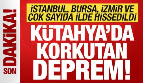Son dakika: Kütahya'da deprem! İstanbul, Bursa, İzmir ve çok sayıda ilde hissedildi!