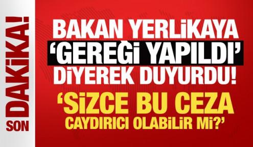 Bakan Yerlikaya 'gereği yapıldı' diyerek duyurdu! Ambulansa yol vermeyen sürücü yakalandı
