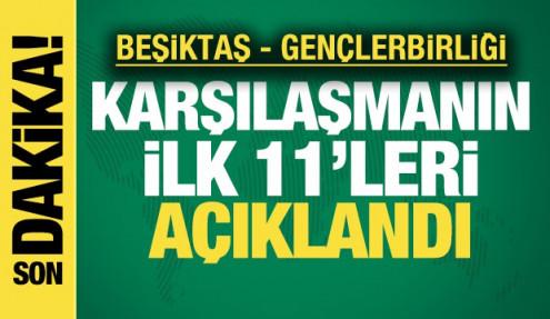 Beşiktaş - Gençlerbirliği | Maçta ilk 11'ler açıklandı