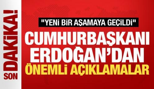 Cumhurbaşkanı Erdoğan'dan önemli açıklamalar