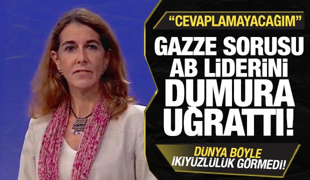 Dünya böyle ikiyüzlülük görmedi! Gazze sorusu AB liderini dumura uğrattı