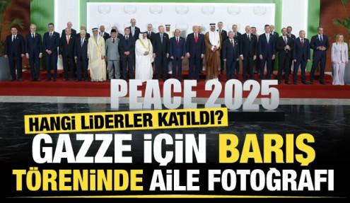 Gazze barış törenine kimler katıldı? İşte o kareler