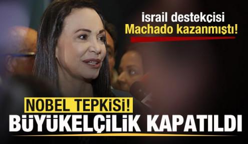 İsrail destekçisi Machado kazanmıştı! Norveç'e 'Nobel' tepkisi! Büyükelçilik kapatıldı