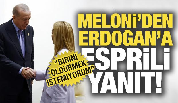Meloni'den Erdoğan'a esprili yanıt: 