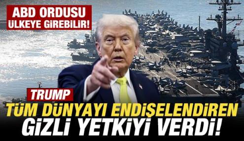 Trump tüm dünyayı endişelendiren gizli yetkiyi verdi! ABD ordusu Venezuela'ya girebilir