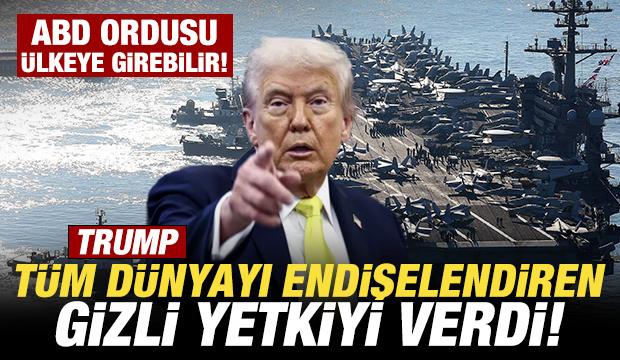 Trump tüm dünyayı endişelendiren gizli yetkiyi verdi! ABD ordusu Venezuela'ya girebilir