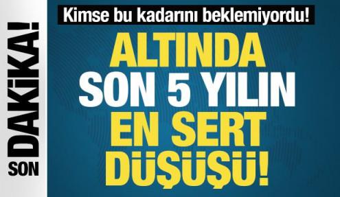 Altında son 5 yılın en sert düşüşü! İşte son fiyatlar...