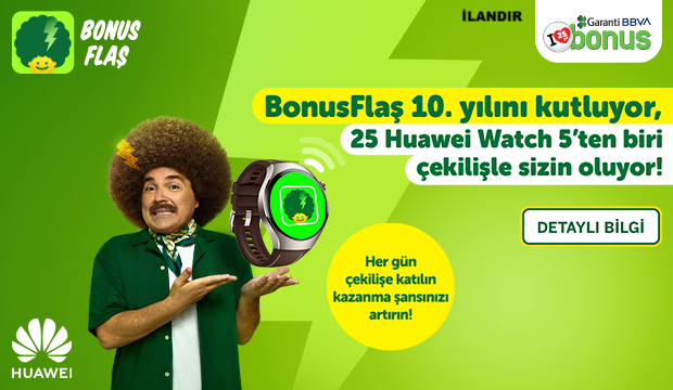 Garanti BBVA Bonus Flaş Huawei Çekilişi 25 Ekim 2025
