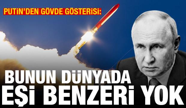 Putin yeni füzeyi duyurdu: Bunun dünyada eşi benzeri yok