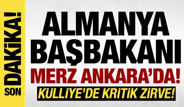 Almanya Başbakanı Merz Ankara'da: Erdoğan resmi törenle karşıladı!