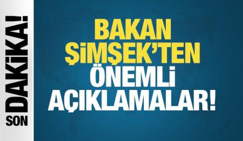 Bakan Şimşek açıklama yapıyor: Enflasyonda düşüş sürüyor.