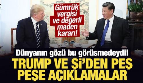 Dünyanın gözü bu görüşmedeydi! Trump ve Şi'den peş peşe açıklamalar