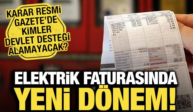 Elektrik faturalarında yeni dönem! Limitleri aşanlar devlet desteği alamayacak