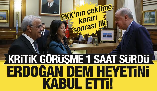 Erdoğan, DEM Parti heyetini kabul etti!