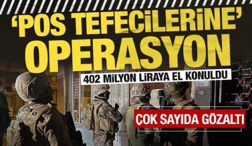 İstanbul'da 'pos tefecilerine' operasyon: 10 zanlıya gözaltı kararı