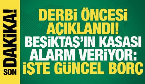 Son dakika: Derbi öncesi açıklandı! Beşiktaş'ın kasası alarm veriyor: İşte güncel borç 