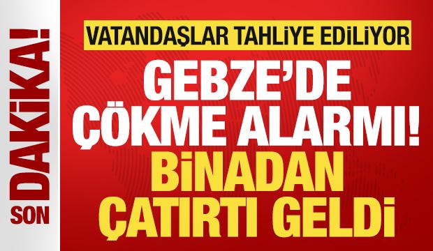 Son dakika: Gebze'de çökme alarmı! Vatandaşlar tahliye ediliyor