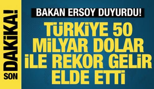 Turizmde rekor gelir: 9 ayda 50 milyar doları aştı