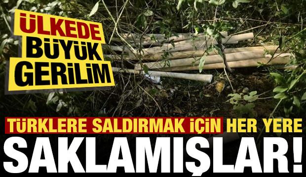 Türklere saldırmak için ülkenin her yerine bunları gizlemişler!