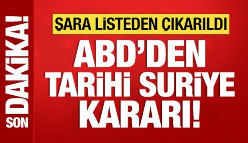 ABD, Suriye Cumhurbaşkanı ve İçişleri Bakanı'na yönelik yaptırımları kaldırdı