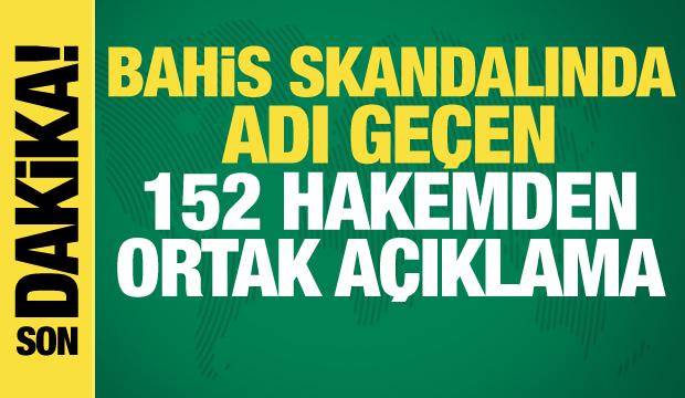 Bahis iddiaları sonrası hakemlerden ortak açıklama!