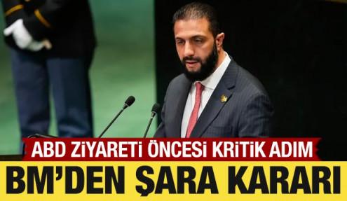 BM'den Ahmed Şara kararı: Yaptırımlar kaldırıldı