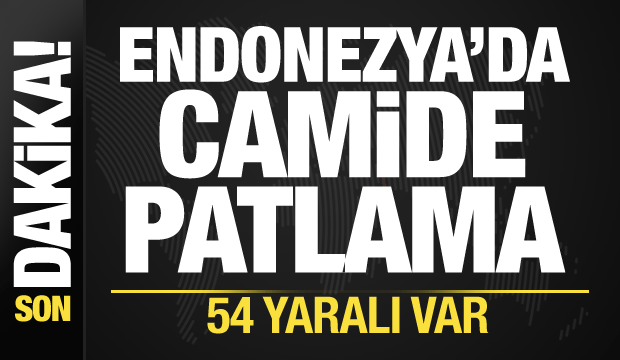 Endonezya'da camide cuma namazı sırasında patlama: 54 yaralı