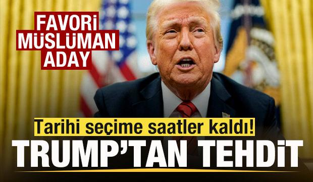 Favori Müslüman aday Zohran Mamdani! Tarihi seçime saatler kaldı! Trump'tan tehdit!