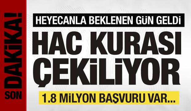 Hacı adayları için beklenen gün geldi! Hac kuraları çekiliyor