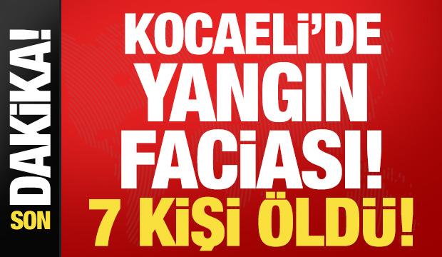 Kocaeli'de parfüm deposunda yangın: 6 kişi öldü!