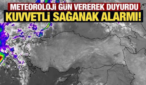 Meteoroloji gün vererek duyurdu: Kuvvetli sağanak alarmı!