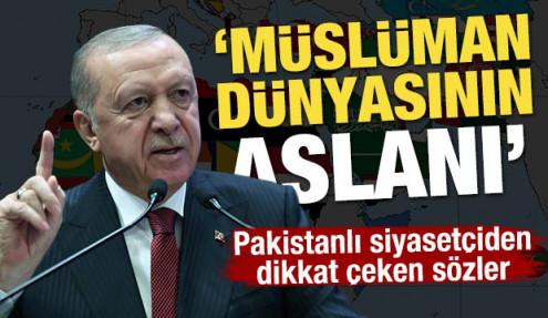 Pakistanlı siyasetçiden dikkat çeken sözler: Erdoğan Müslüman dünyasının aslanı