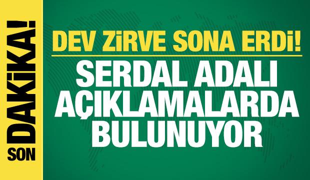 Serdal Adalı açıklamalarda bulunuyor