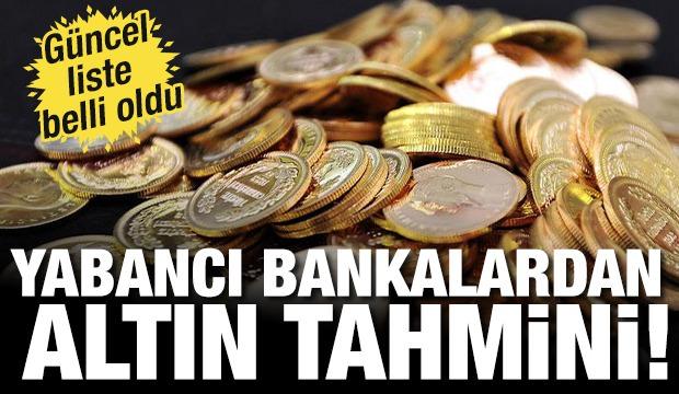 Yabancı bankalardan altın tahmini! Her şey altüst oldu