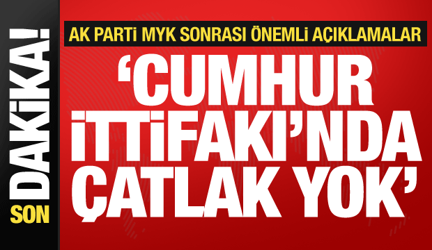AK Parti MYK toplantısı! Çelik'ten önemli açıklamalar...