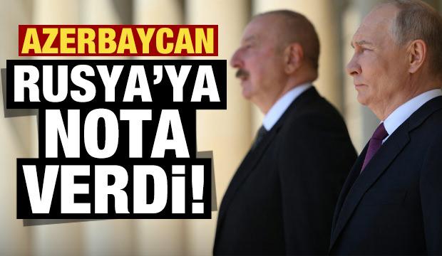 Azerbaycan'dan Rusya'ya nota