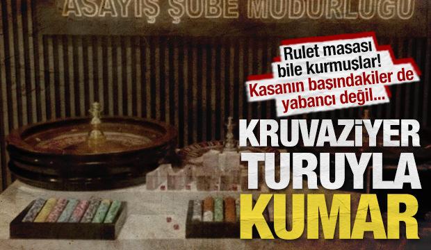 Baba ve iki oğlu kruvaziyer turu yaparak kumar oynatmışlar