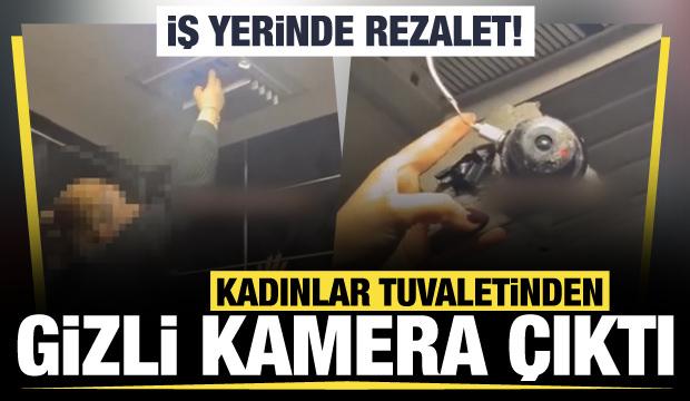 Esenyurt’ta skandal: Bir firmanın kadınlar tuvaletinde gizli kamera bulundu