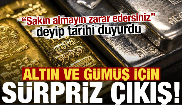 İslam Memiş 'almayın zarar edersiniz' deyip uyardı! Altın ve gümüş için kritik tarih...
