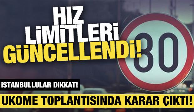 İstanbullular dikkat: Hız limitleri güncellendi!