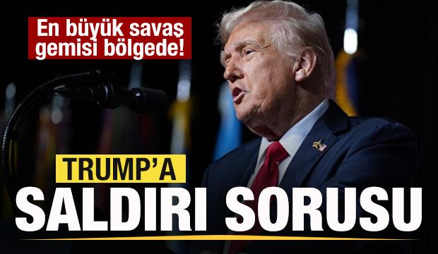 Son dakika: En büyük savaş gemisi bölgede! Trump'a 'Savaş' sorusu! Bazı fikirler var