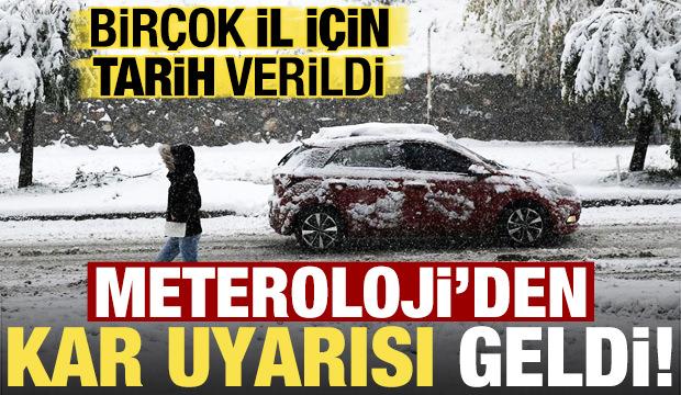 Son dakika: Ve Meteoroloji'den kar uyarısı geldi! 8 il için tarih verildi...