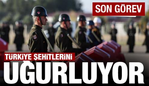 Son görev! Kahraman şehitlerimiz memleketlerine uğurlandı