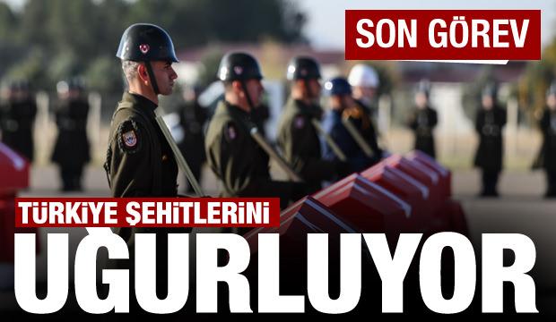 Son görev! Kahraman şehitlerimiz memleketlerine uğurlandı