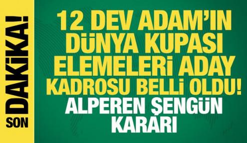 12 Dev Adam'ın aday kadrosu belli oldu! Herkesi şaşırtan Alperen Şengün kararı