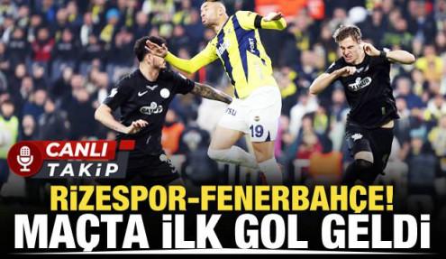 Çaykur Rizespor-Fenerbahçe! CANLI
