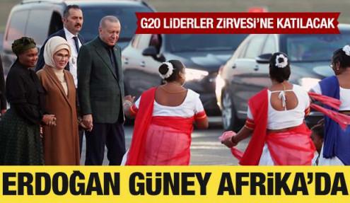Cumhurbaşkanı Erdoğan, G20 Liderler Zirvesi için Güney Afrika'da